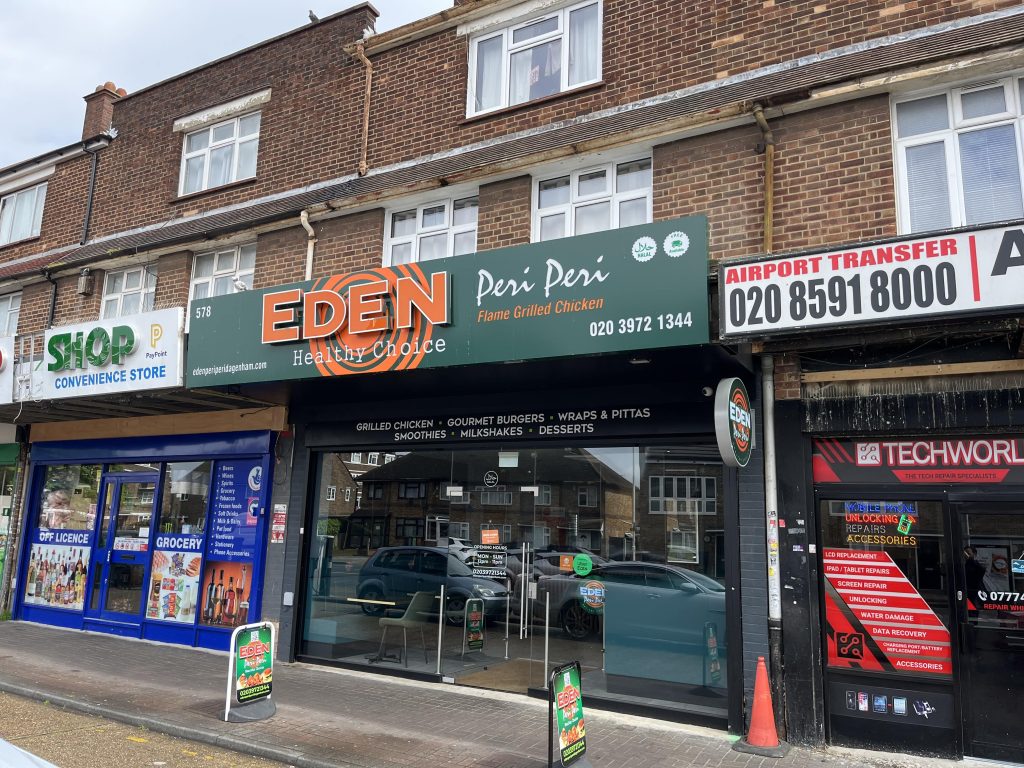 Takeaway & Flat Premises on Rainham Road in Dagenham East now Let