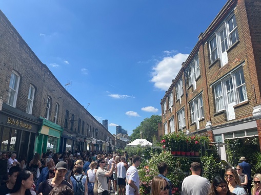 Columbia Road Flower Market in Hackney